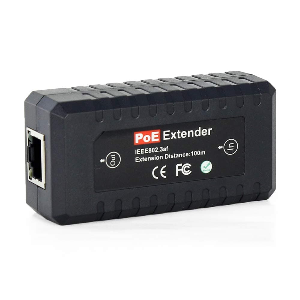 PoE Extender Ethernet Repeater 1 Port 10/100, IEEE802.3af for Security Systems IP Camera Poe Splitter, IP Phone Network PoE Signal Extender by CENTROPOWER