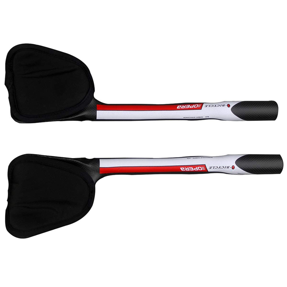 Bike TT Handlebar 3 K Full Carbon Bike Aero Bars Tri Bars for Mountain Bike and Road Bike Red Bicycle Rest Handlebar Grabber Style Bicycle Relaxation Handle for Triathlon and Time Trial Bikes