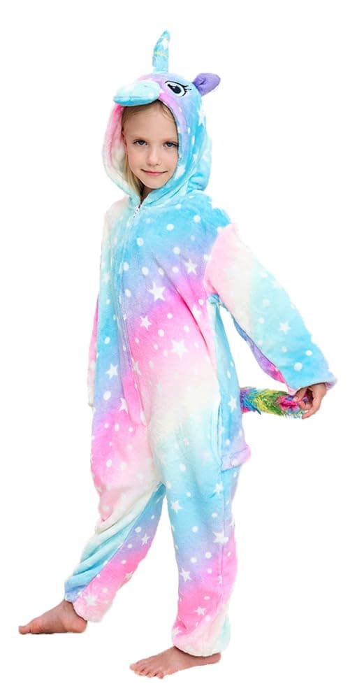 Unisex Children Unicorn Pyjamas Halloween Kids Onesie Costume