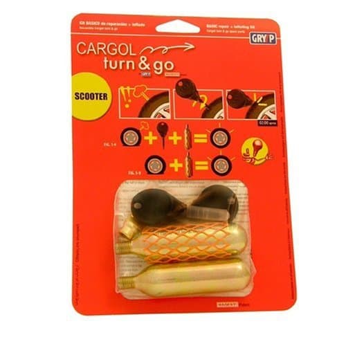 CARGOL K006 Tyre Repair Kit with 2 CO2 Cartridges