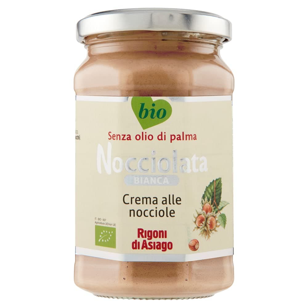 Rigoni di Asiago BIO Nocciolata Bianca White Chocolate 270g Spread The Hazelnut Hazelnut Spread Cream