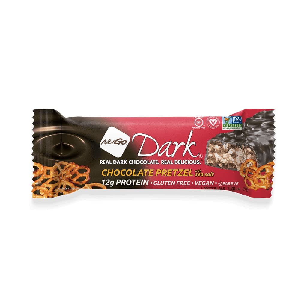 NuGoOrganic Nutrition Bar, Dark Chocolate Almond, 1.76-Ounce Bars (Pack of 12)