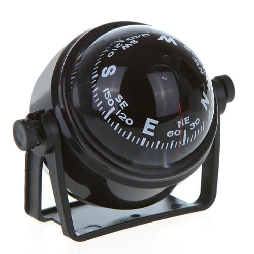 LED Light Pivoting Compass Dashboard Dash Mount Marine Boat Truck Car Black