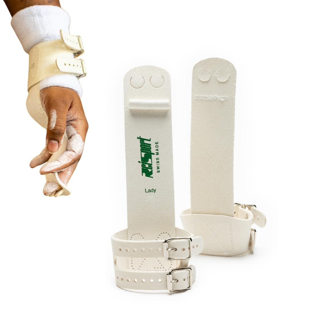 Reisport Uneven Bar Gymnastics Grips for Women - Premium Leather Hand Grips for Gymnastics Bars - Gymnastics Equipment & Accessories for Advanced Gymnasts