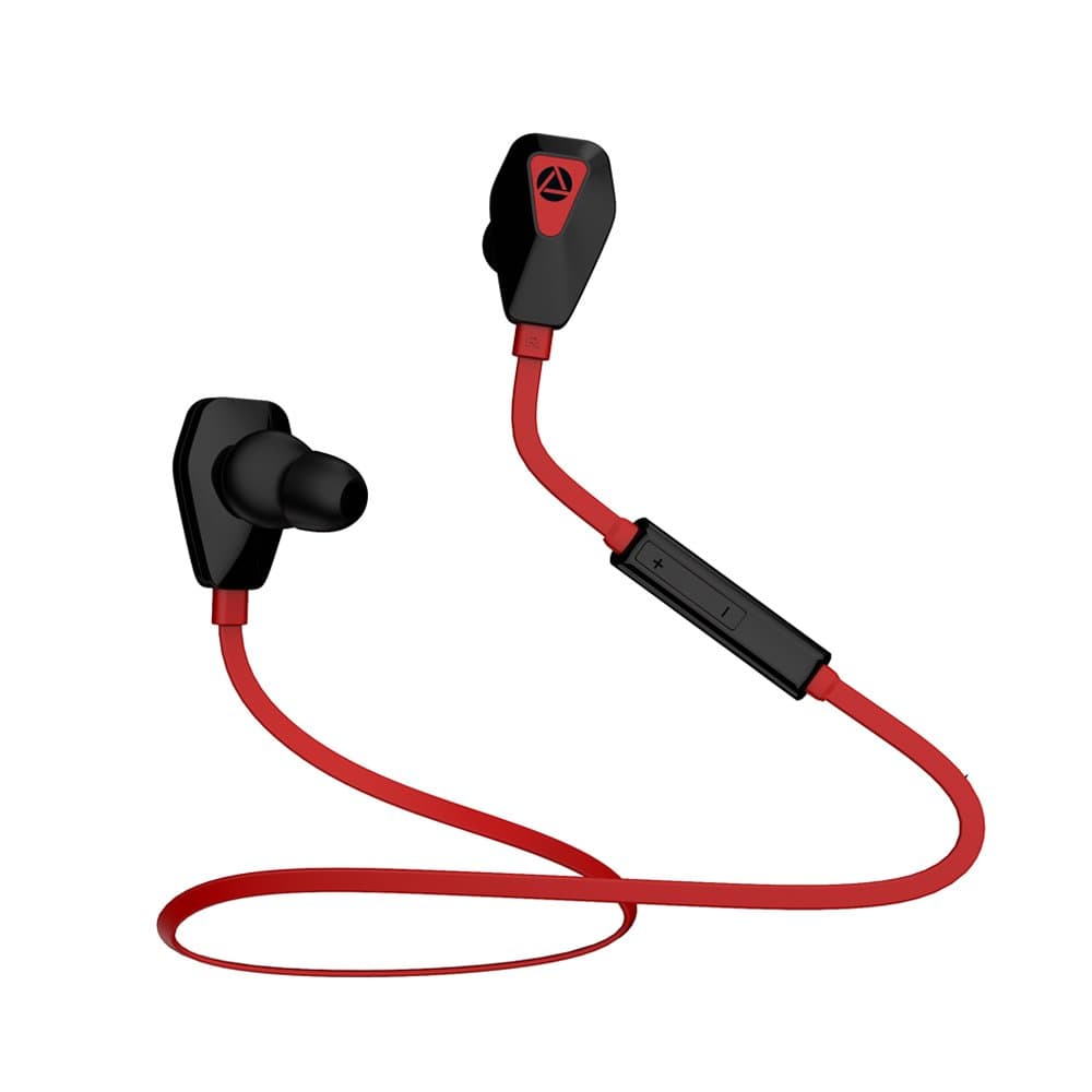 TROND Bluetooth V4.1 Wireless Sports Headphones Sweatproof Running Gym Stereo Earbuds Headset Built-in Mic/APT-X for iPhone 5s 6 6s Plus Galaxy S6 S5 and Android Phones - Red