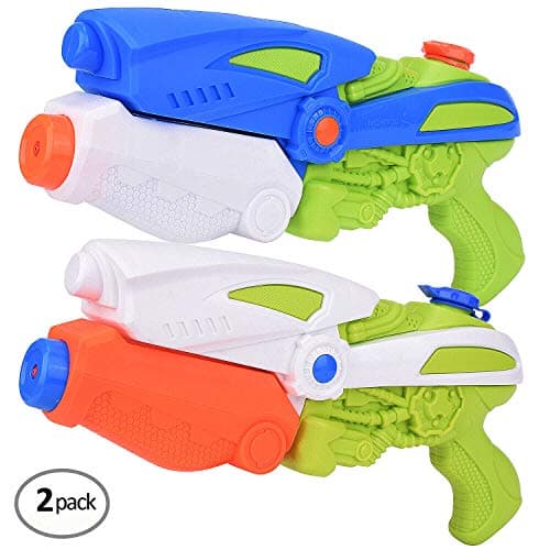 FEEBRIA Super Blaster Water Gun Soaker for Children Adults 2 Pack (Orange)