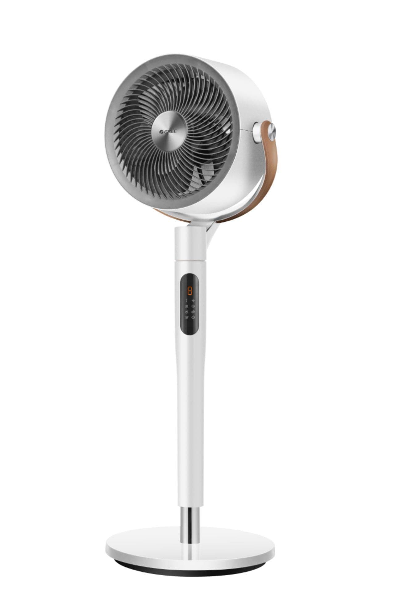 25dB Silent Smart Standing Fan, 30M Wind Distance, 1500m³/h Air Volume, Turbo Air Circulator, 110CM Height, 6 Modes, 8 Speed, 120°+105° Omnidirectional Oscillation Fan, PolyFan 513S