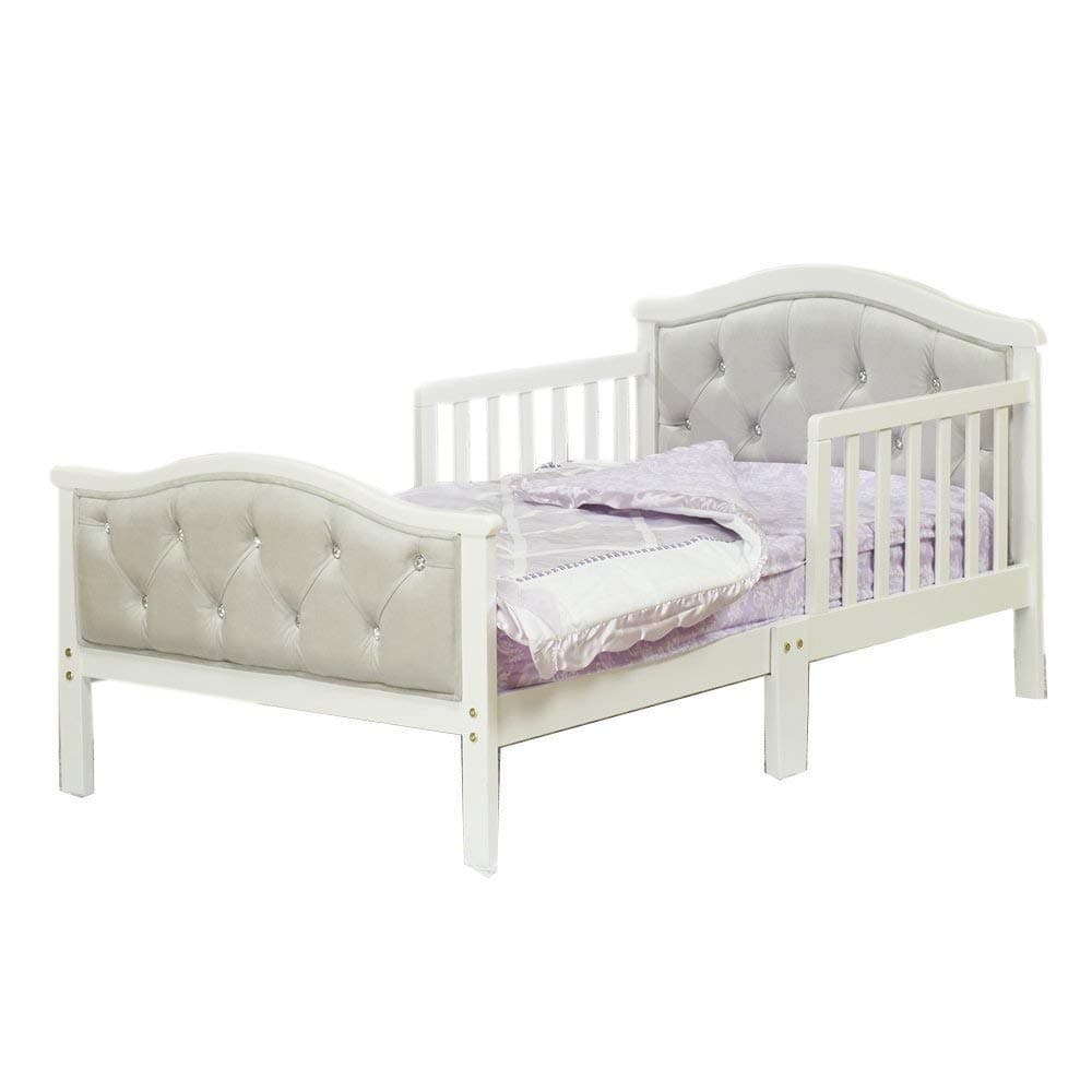 The Orbelle Gray Padded Toddler Bed