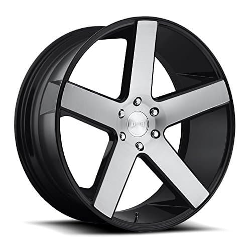 26" Inch DUB Baller Black/Brushed Face Tint Wheels Rims Only | Set of 4 | Includes Free Wheel Club LA T-Shirt | Fits Chevy Ford GMC Cadillac Dodge Ram Toyota Lincoln Nissan Trucks