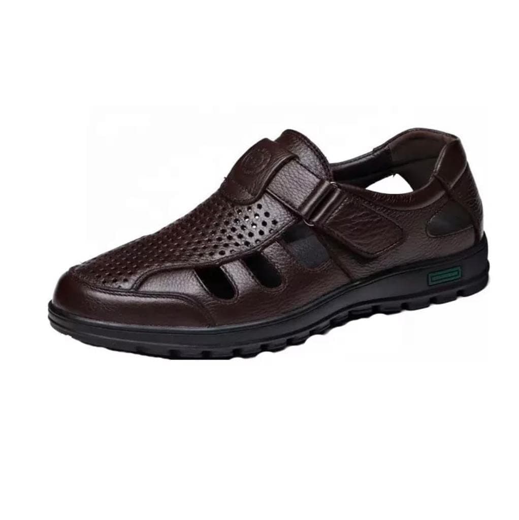 Fashion Xiuxian ShoesSandals for Men for Water Sports, Beach & More - Lightweight & Durable Men's Leather Sandals with Genuine Leather