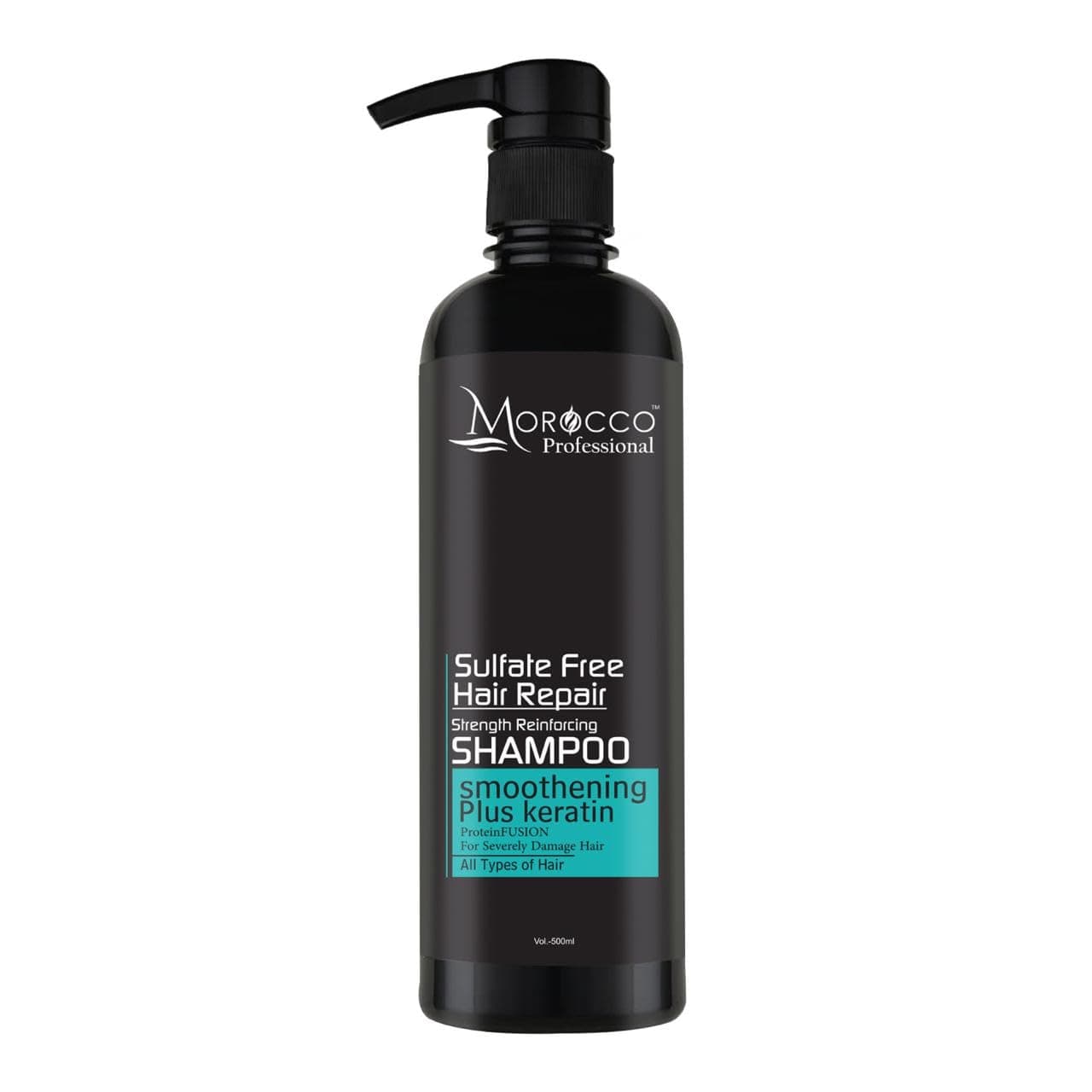 Sulphate-Free Hair Repair Shampoo 500ml | Smoothening Plus Keratin | Deep Cleansing & Nourishing Formula | For Dry, Damaged & Frizzy Hair | Keratin Strength & Shine