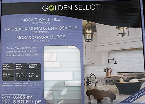 Glass and Aluminum Mosaic Wall Tile