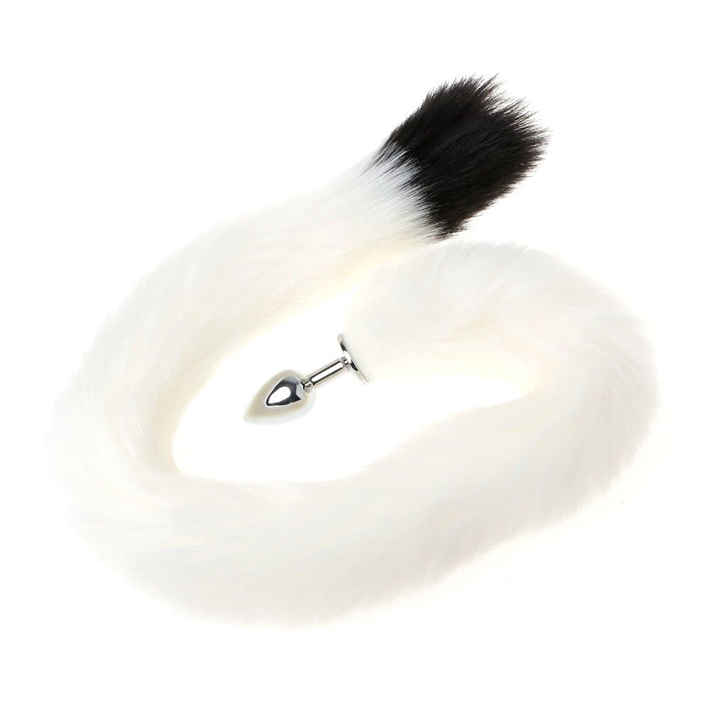 Guangtian 78cm Long Fox Tail Butt Plùg Animal Tail Metal Amal ŝe-x Toys For Woman