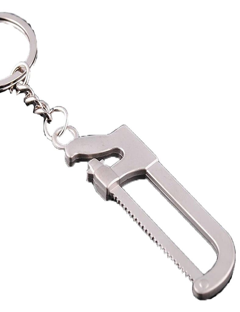 Northern Coast Work Tools Novelty Metal Mini Keyring in Gift Bag - (Hacksaw)
