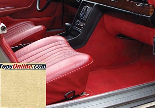 TopsOnline 1972 Thru 1980 Mercedes 280S SE SEL, 350SE SEL, 450SE SEL & 6.9 (W116 Chassis) Replacement Carpet Kit, Left Hand Drive Model-Original Mercedes German Velour Carpet (Cream)