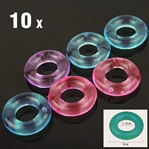Obaile 10 pcs/Delay Ring Silicone Massage Ring