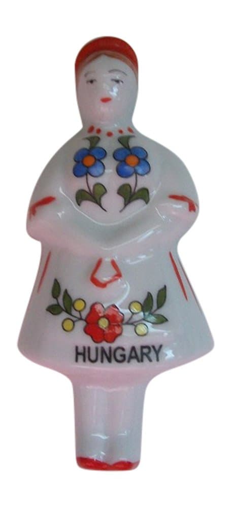 Lady Hungarian Hand Painted Magnet