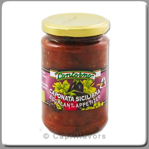 Contorno Sicilian Eggplant Caponata Appetizer 10.5 Oz Jar