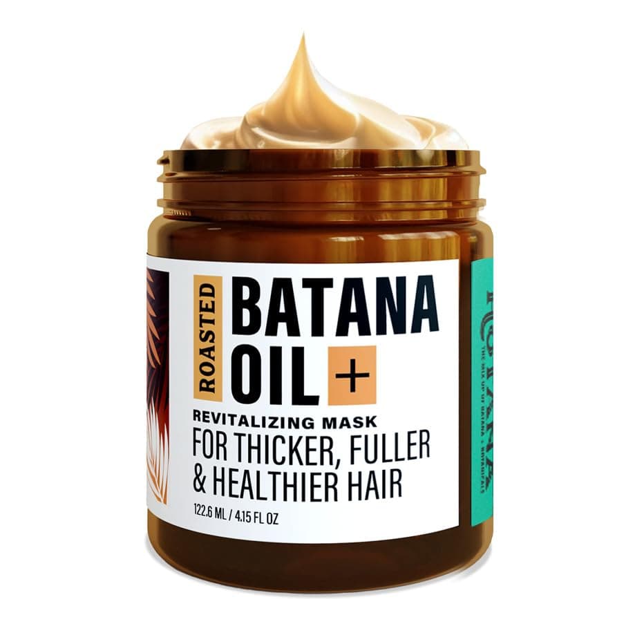 The-Mix-Up Roasted Batana Oil for Hair Growth Dr Sebi Organic - Authentic Batana Hair Mask from Honduras - Natural Hair Growth Product - Peppermint Mocha Scent - 4oz Jar