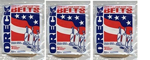 XL Genuine Upright Vacuum Belts 0300604 (3 Packs = 9 Belts) by Oreck