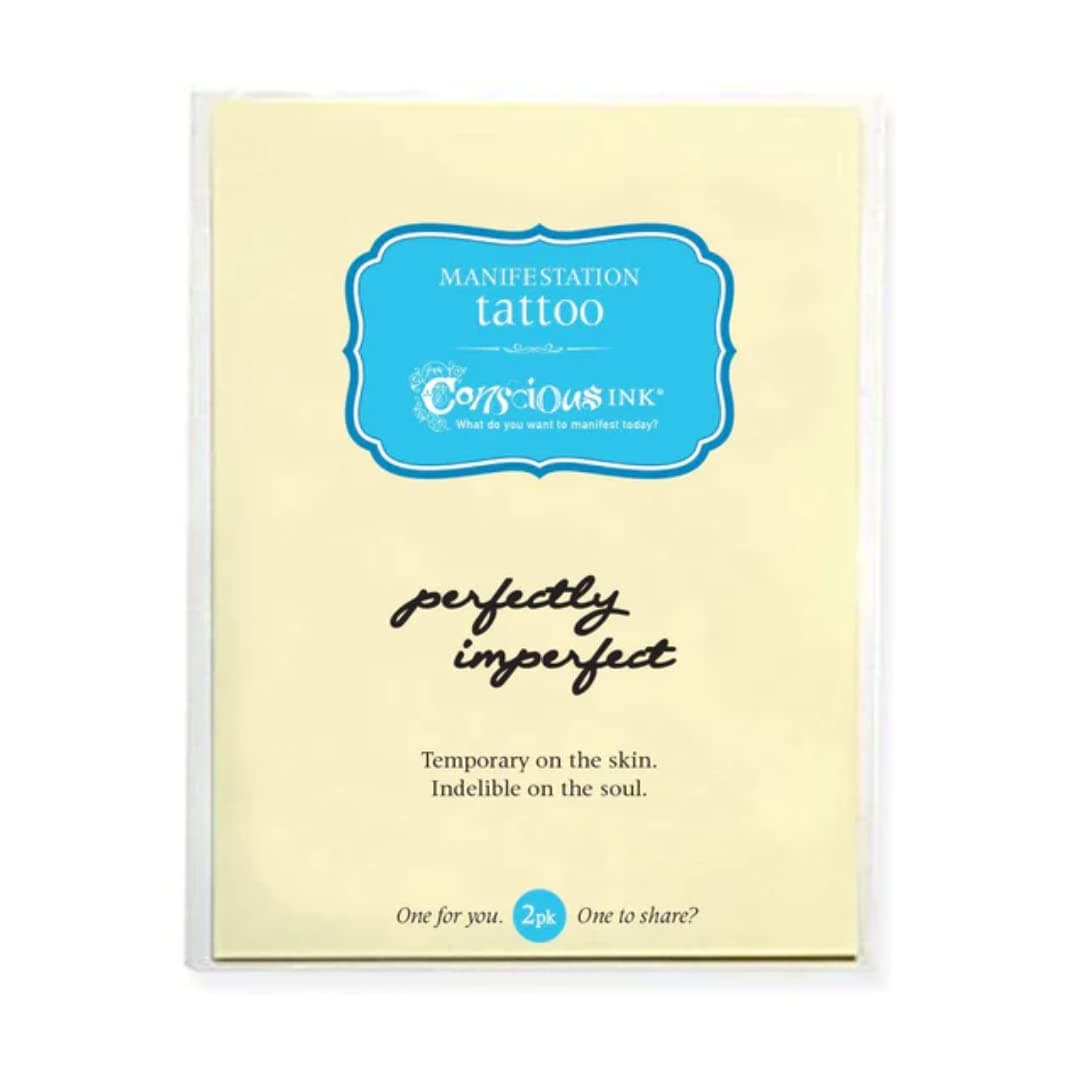 Conscious Ink Manifestation Tattoo 3-Pack "Perfectly Imperfect" (Set of 3)