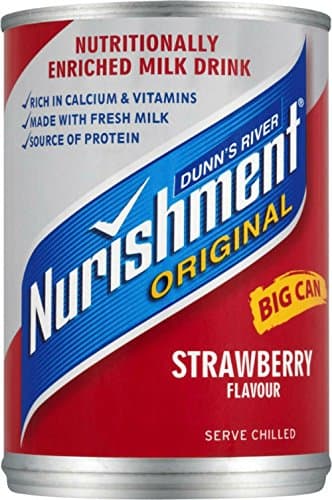 Dunn's River Nurishment Original Big Can Strawberry Flavour 12x400g