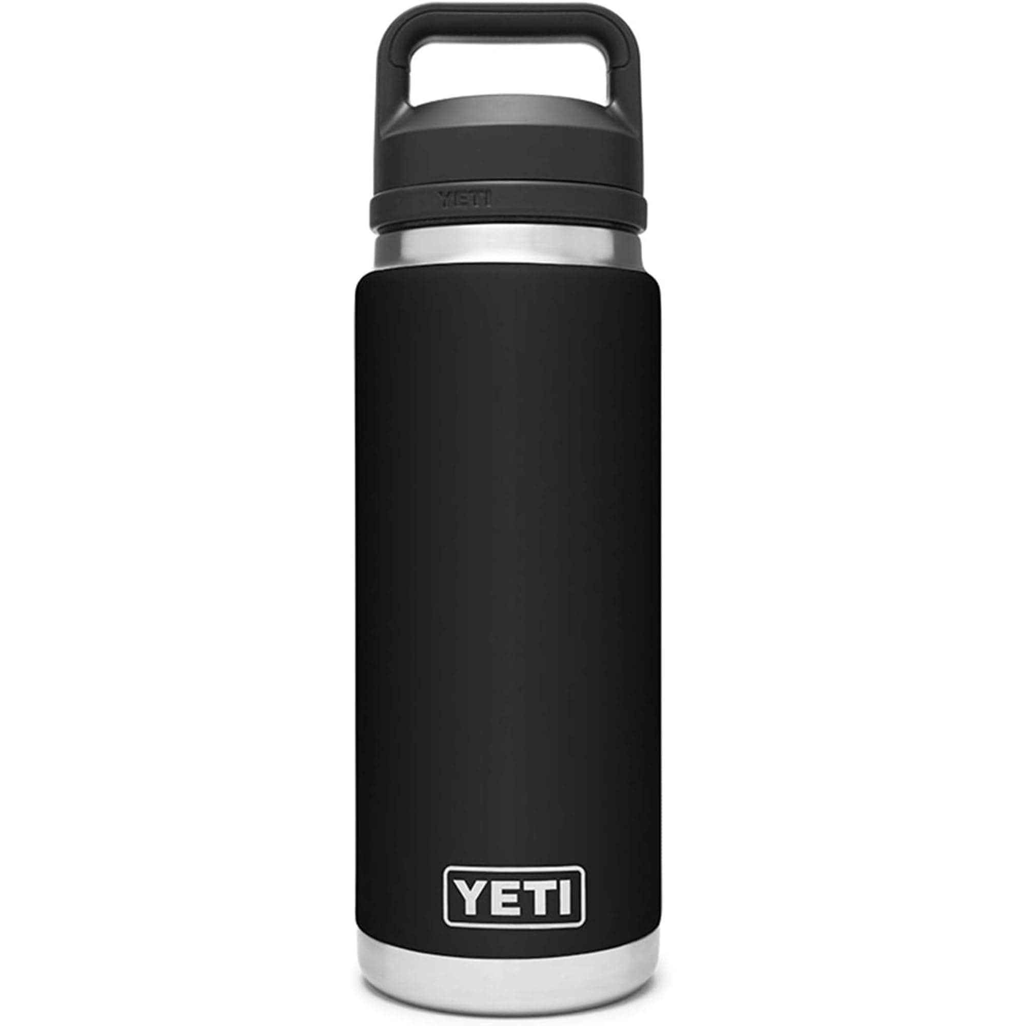 YETI Rambler 26 oz Bottle, Vacuum Insulated, Stainless Steel with Chug Cap, Black