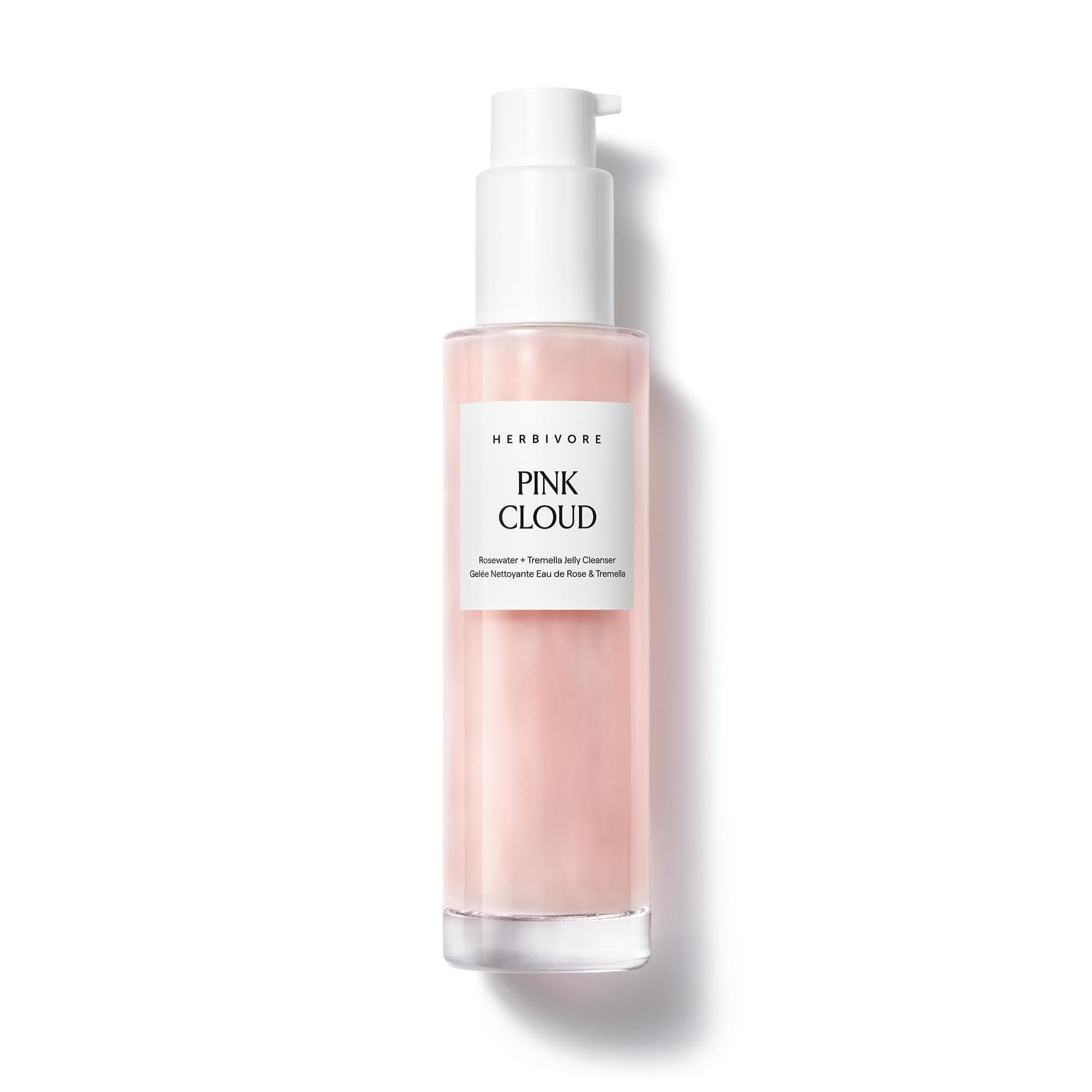 Pink Cloud Creamy Jelly Cleanser | Hydrating Face Wash with Rosewater, Squalane + Tremella Mushroom, Gently Cleanses + Removes Makeup, Vegan, Plant-Based, Cruelty-Free 100 mL / 3.4 oz