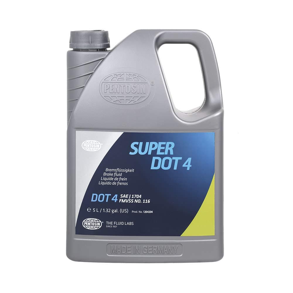 Pentosin 1204204 Corrosion Resistant Super Dot 4 Brake Fluid; 5 Liter