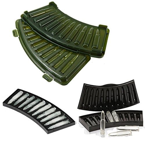 AK-47 New 3D Bullet Shaped Plastic Ice Cube Tray Mould