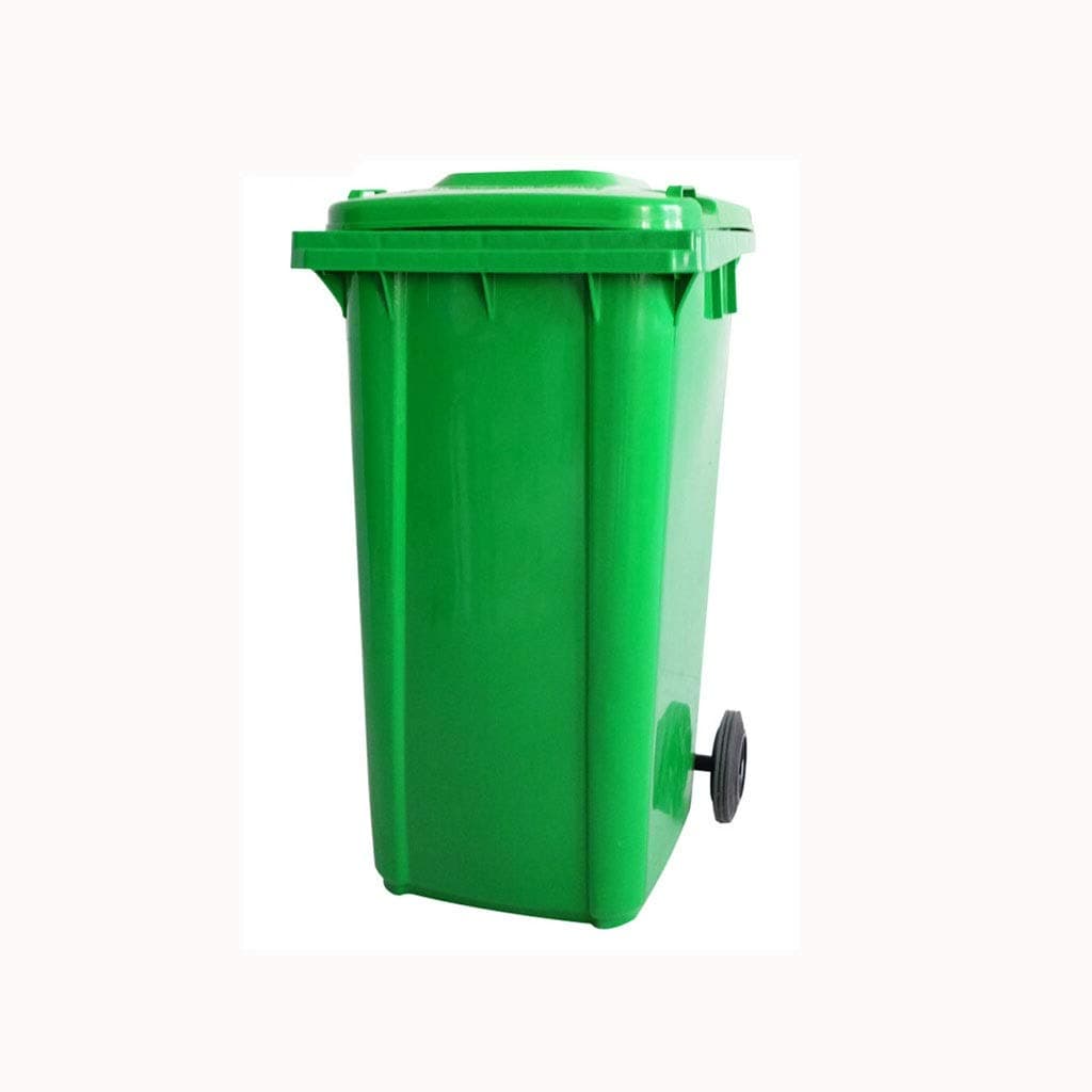 FJZ Plastic Garbage Bin Sanitation Outdoor Trash Can Outdoor Flip Flip Trash Can 30L/50L/100L/120L/ (Size : 120L)