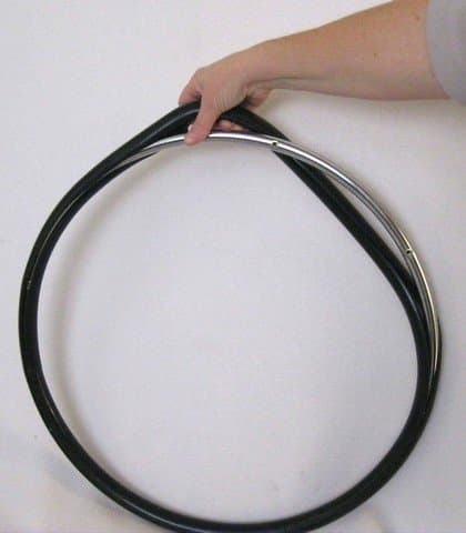 PRC559 Push Rims Covers 25 in. for Wheelchair44; Black Vinyl - Set of 2