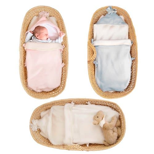 Tuppence and Crumble Soft Fleece Baby Blue Nap-Sack 0-6 Months