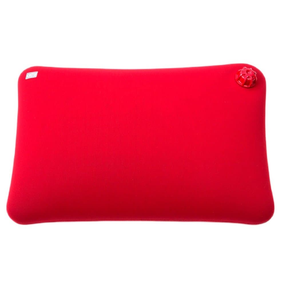 CLO'Z Yawaraka-Yutanpo Soft Hot-Water Bottle, Floor Cushion-Type (Without Hole), Red