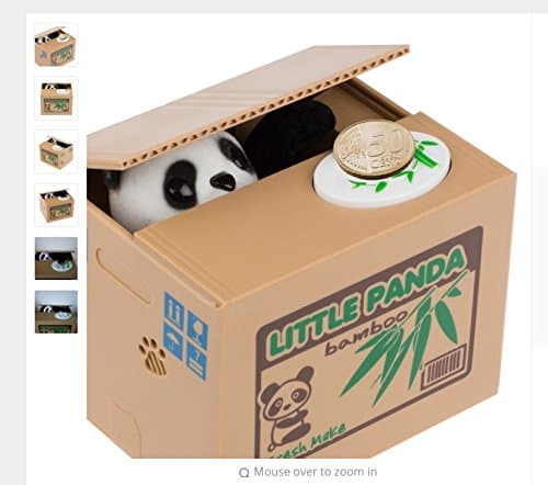 Ola Panda Thief Money boxes toy piggy banks gift kids money boxes Automatic Stole Coin Piggy Bank Money Saving Box Moneybox