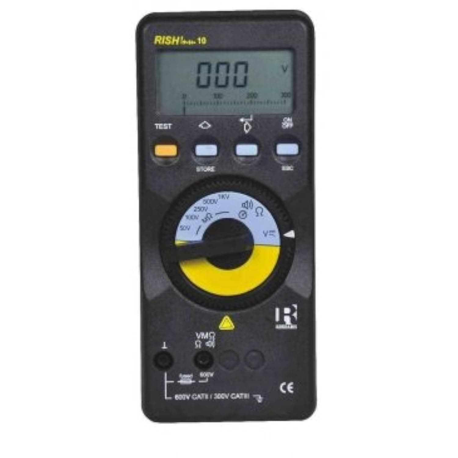 RISHABH Digital Insulation Tester, INSU-10 (Multicolour), Battery Powered