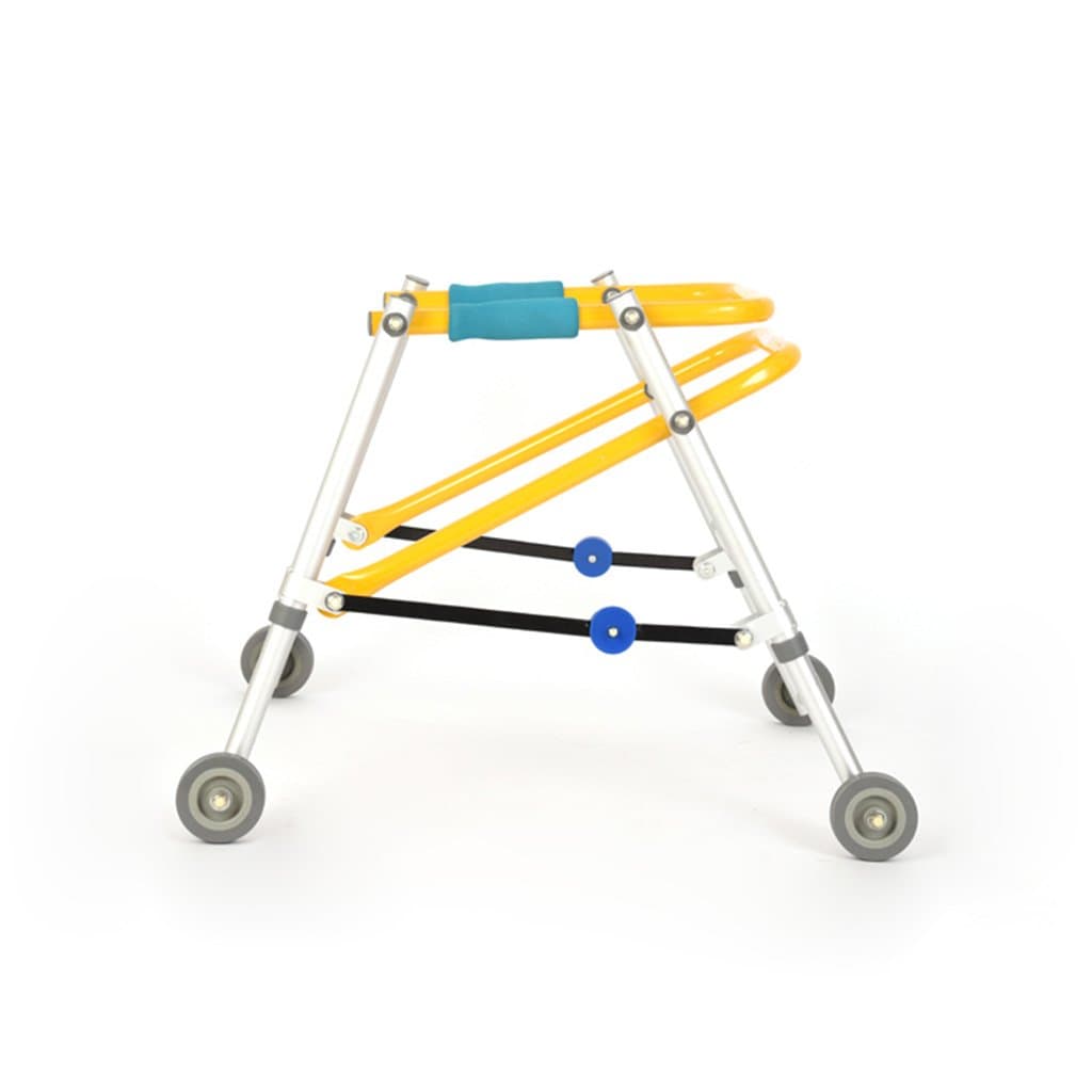 LYXPUZI Four-wheeled children's cerebral palsy walker - lower limb rehabilitation walker training stand frame walker (Size : 72~82cm)