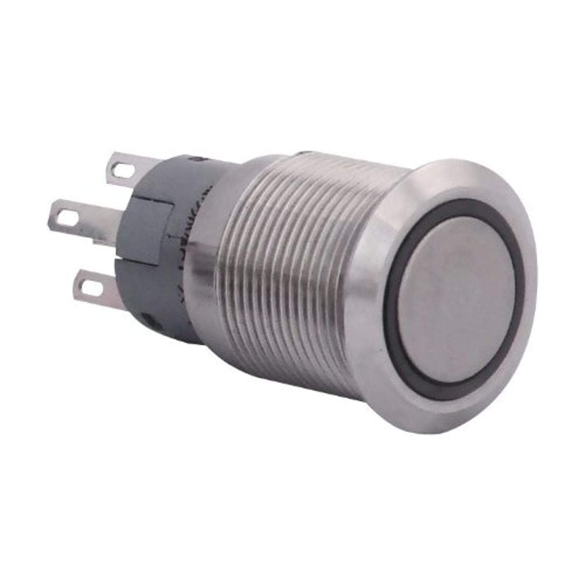 11012 Green Stainless Steel LED Activator Switch (On/Off Version)