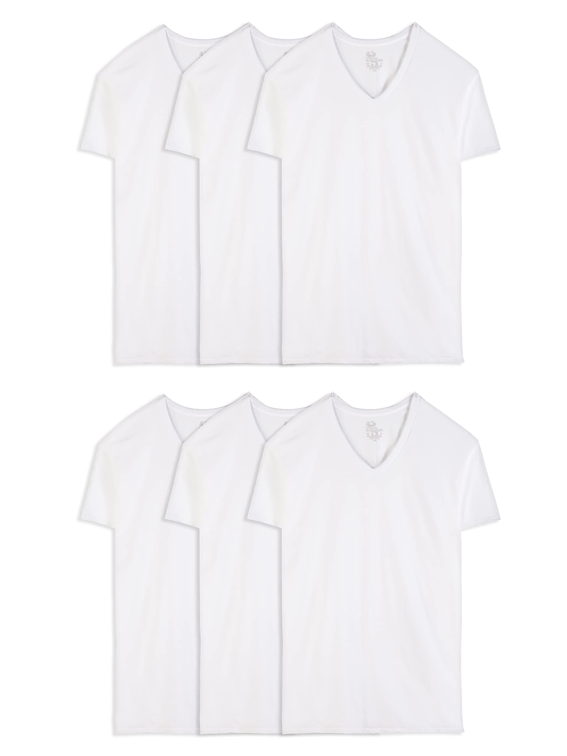 Men's 6 V-Neck T-Shirt M L XL XXL 3XL 4XL 5XL Colour Sets