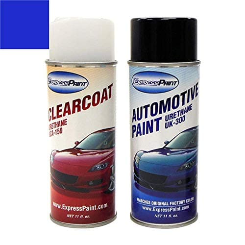 ExpressPaint Aerosol - Automotive Touch-up Paint for Toyota Corolla - Blue Crush Metallic 8W7 - Color + Clearcoat Package