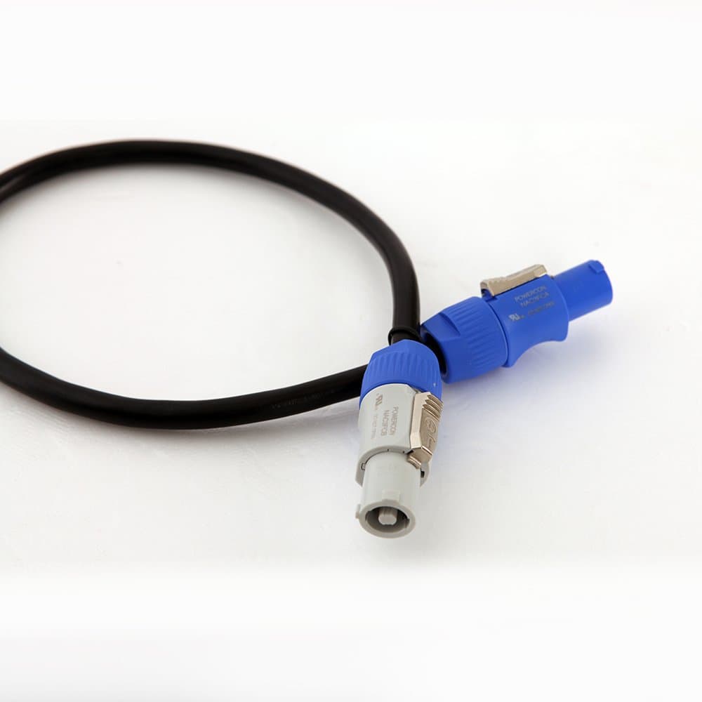 Neutrik Powercon Power Extension Cable 2FT/ LINE ARRAY SPEAKER SYSTEM/LED DISPLAY BOARD POWER EXTENSION CABLE/PP-2414-2