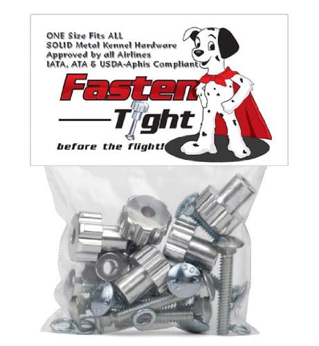 Pet Carrier Fasteners 8 Pack (Chrome)