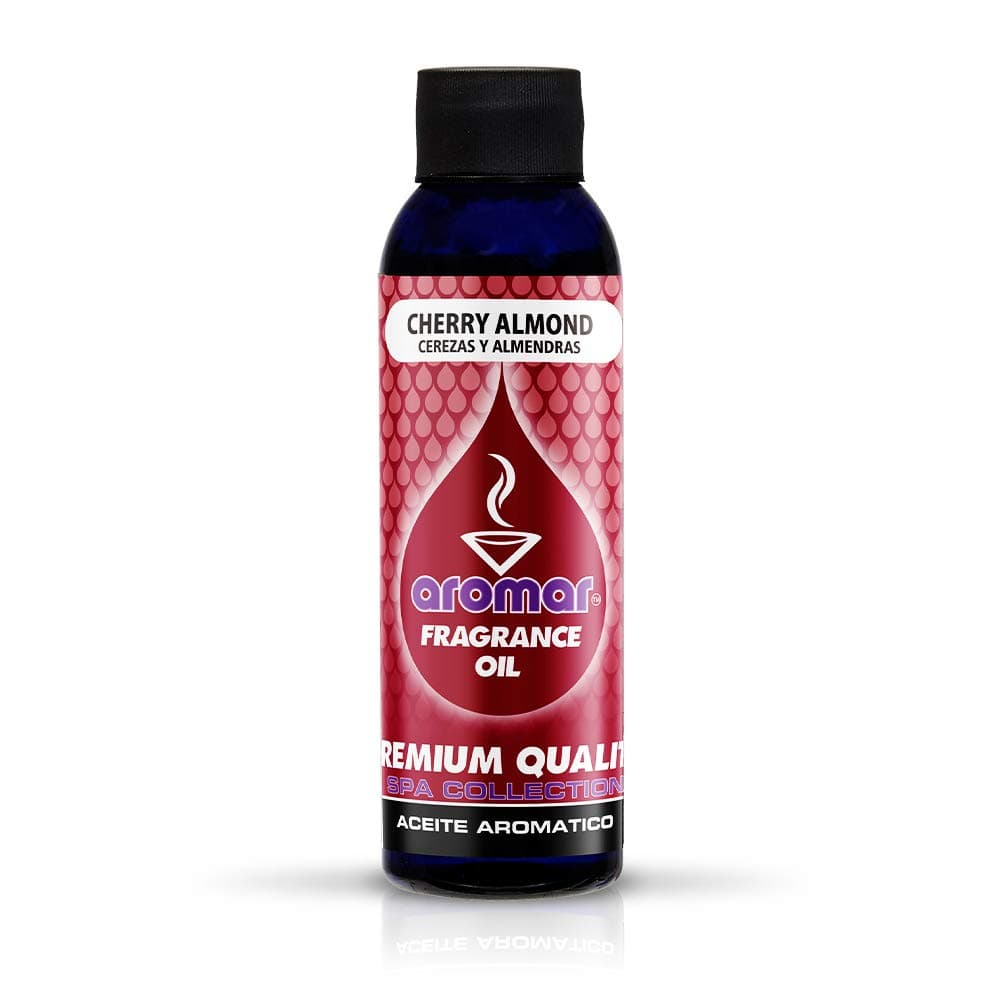 AROMAR Premium Fragrance Oil, Cherry Almond 4oz. Bottles. Long Lasting Aromatic Scent, Fresh and Revitalizing Aromatherapy for Living Room, Bedroom, and Kitchen