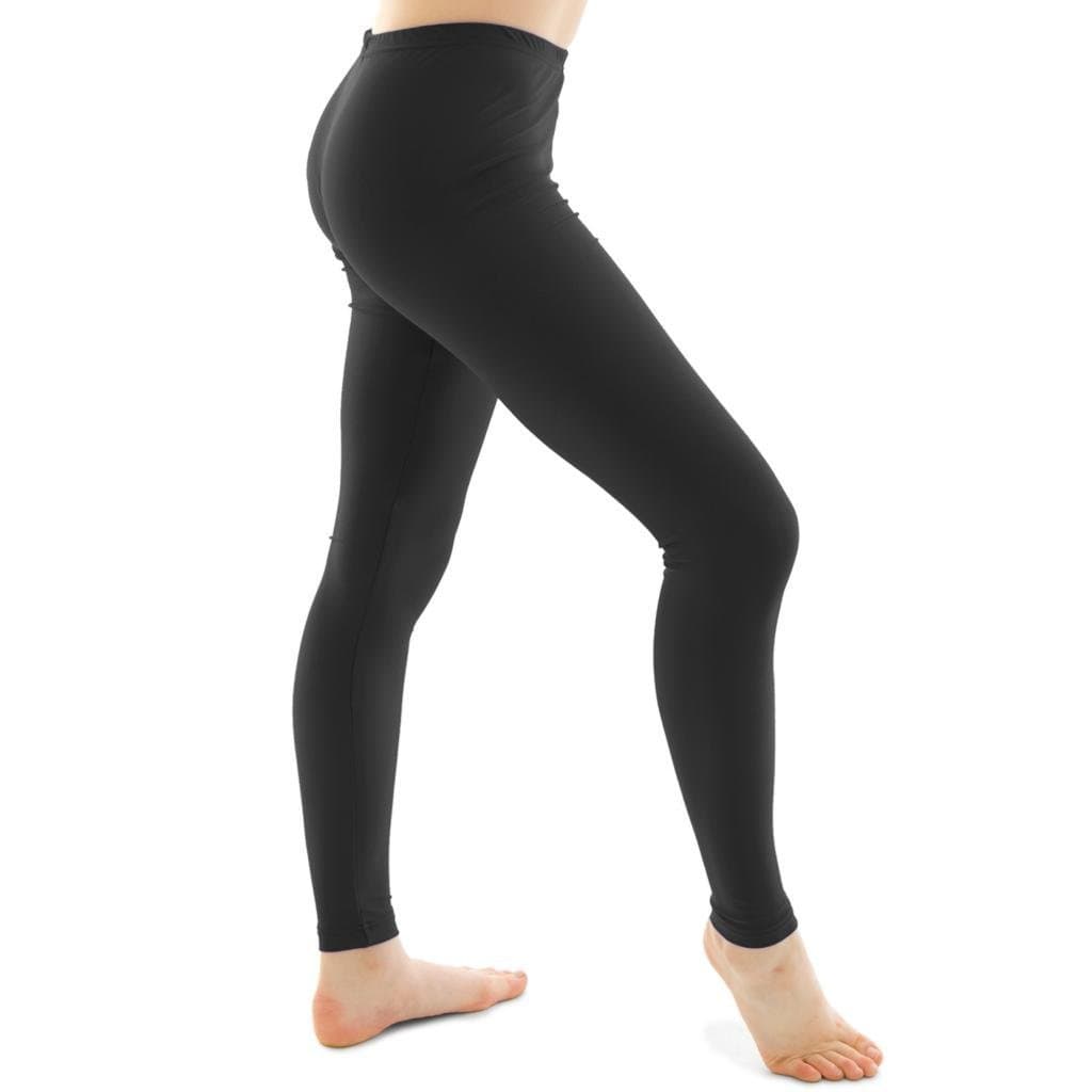 CL Girls Footless Dance Tights Gymnastics Ballet Sports Dance Wear Full Length Tights - Black 3-13 Years Old