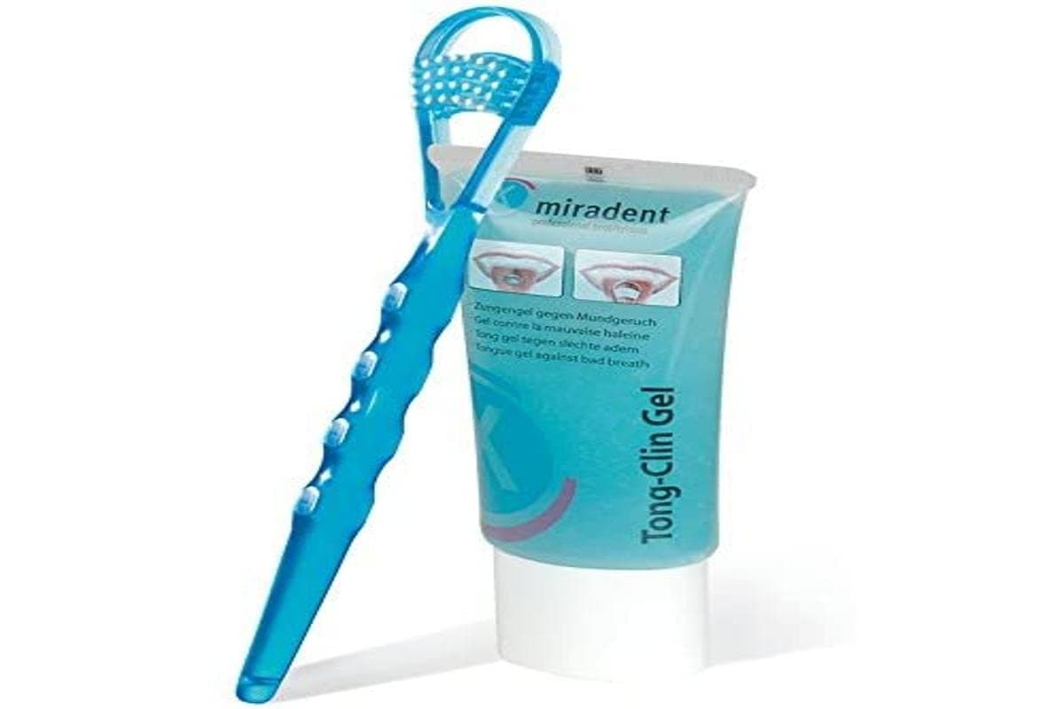 Miradent Set of 2 Gel Tongue Scratchers 50 ml