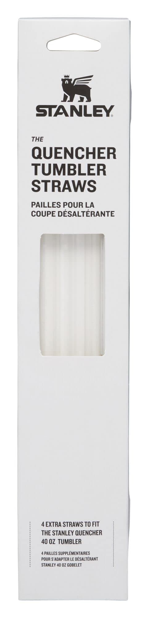 Stanley Reusable Quencher Straws | 4-Pack of BPA-Free, Reusable Straws for Clean Drinking | Perfect for Stanley's 40oz Tumblers | Clear