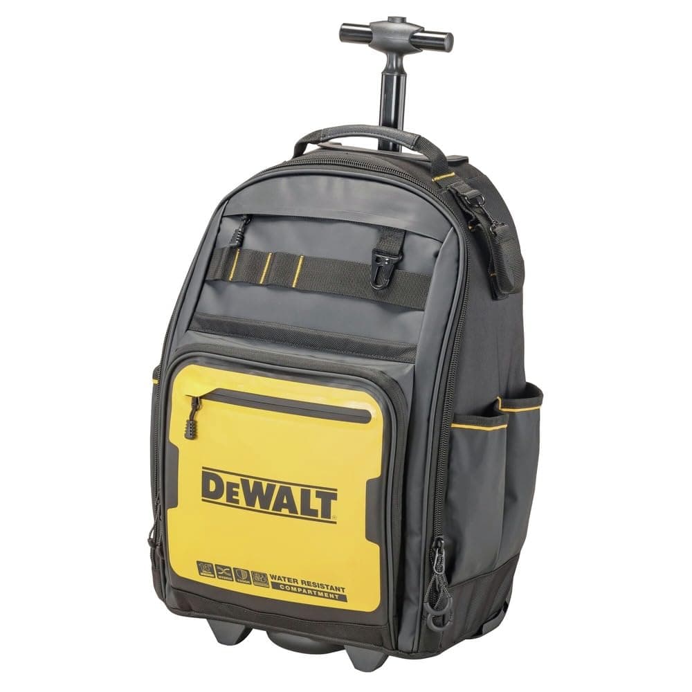 Tool Backpack with Wheels, Tool Storage and Organization, Durable and Water Resistant (DWST560101)