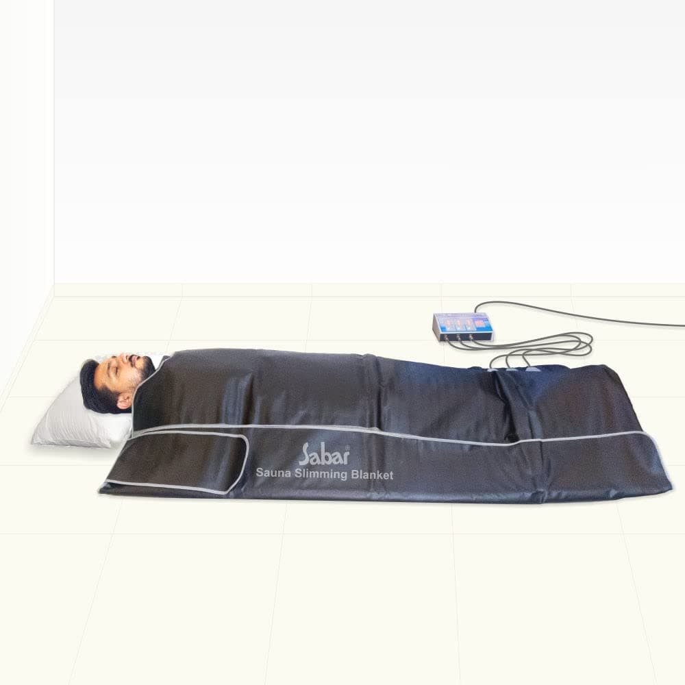 Sabar FIR Infrared Sauna Blanket SSB 300 (3 Zone) Sauna Slimming Blanket for Weight Loss | Slimming Machine for Cellulite Treatment & Full Body Detox with Controller Unit
