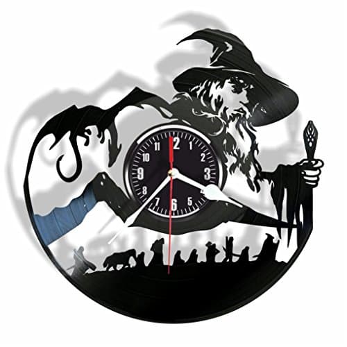 The Lord of the Rings vinyl wall clock- Modern room decor - Unique Handmade gift for friends and someone you love