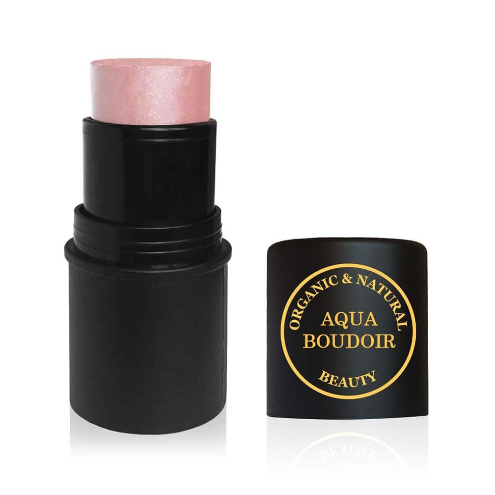 Natural Organic Lip Cheek Tint Stick, Non-Toxic Vegan Cruelty Free Cream Face Blush Makeup Shade Stick - color 100 Pink Frost